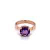 9ct Rose Gold Amethyst Ring