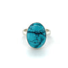 Sterling Silver Oval Turquoise Ring