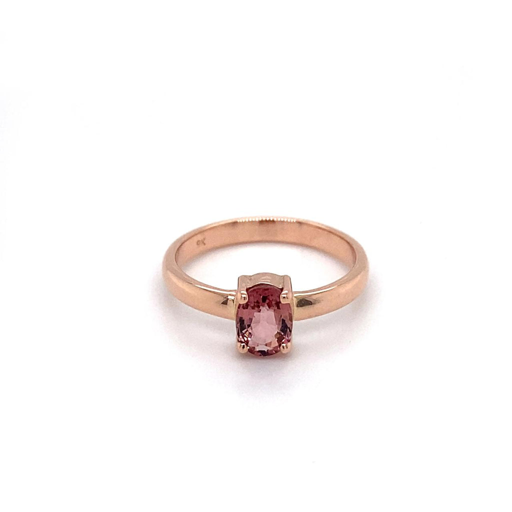 9ct Rose Gold Pink Tourmaline Ring