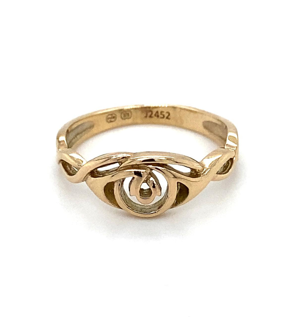 9ct Yellow Gold Rose Design Ring