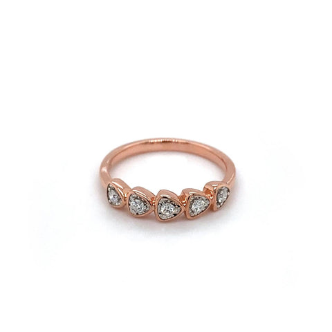 Rose Gold And White Gold Diamond Ring
