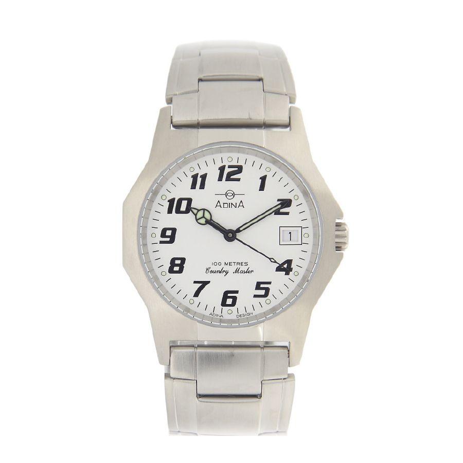  	Gents Adina Countrymaster Work Watch With Stainless Steel Band