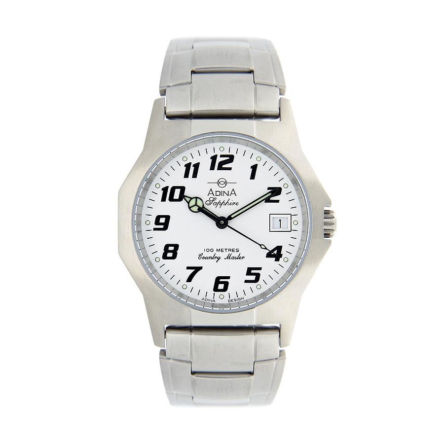 Gents Adina Countrymaster Work Watch With Stainless Steel Band