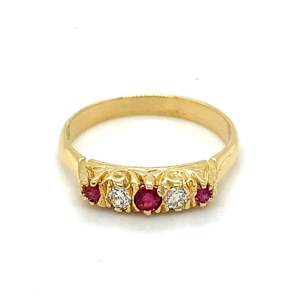 Ruby And Diamond Ring