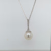 Freshwater Pearl And Diamond Pendant