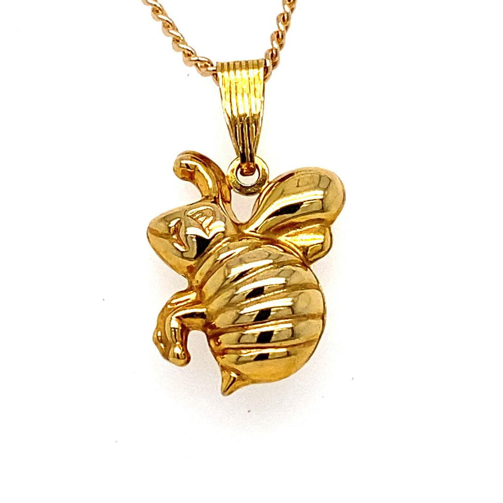 9ct Yellow Gold Bee Charm