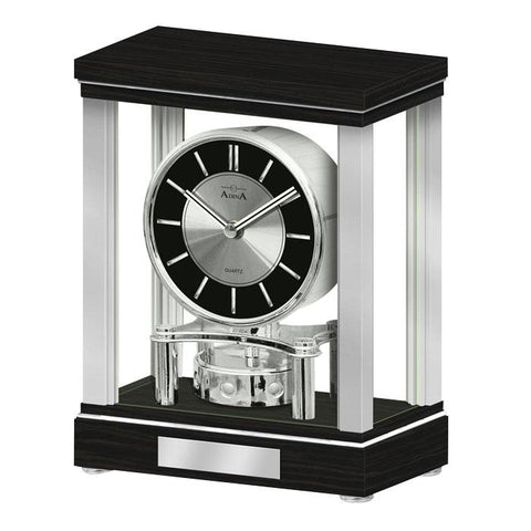 Adina Mantle Clock Timber/Aluminium