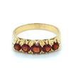 9ct Yellow Gold Garnet Antique Design Ring