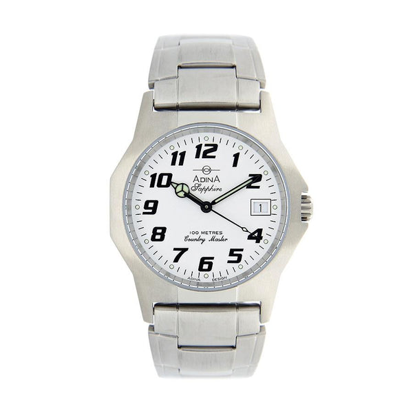 Gents Adina Countrymaster Work Watch With Stainless Steel Band