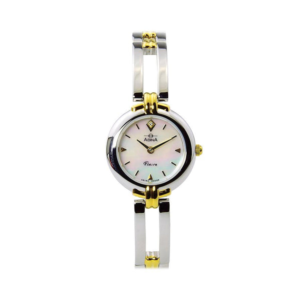 Ladies 'Flaire' 2tone Bracelet watch with white dial